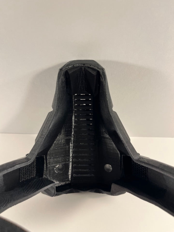 Darth Malgus mask respirator/ breather Weathered Stainless Steel color SWTOR Star Wars The Old Republic