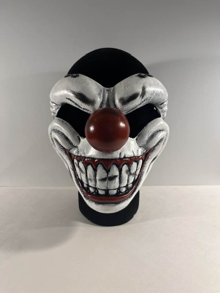 Sweet Tooth Clown mask. One Eye Open. Baseball left eye. Twisted Metal.