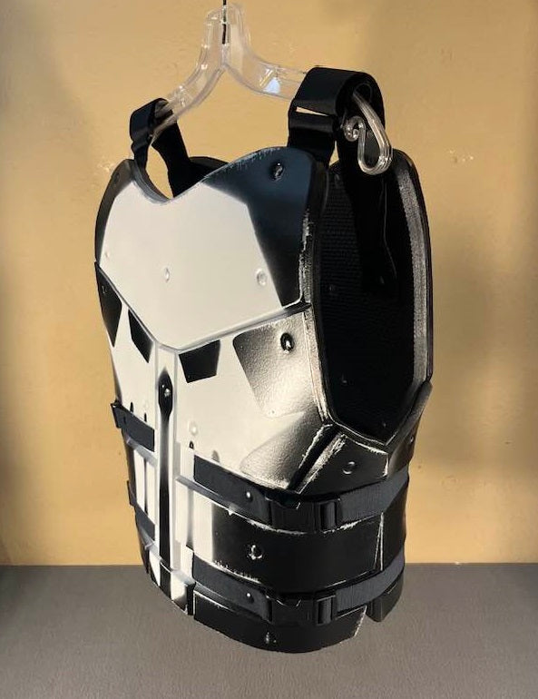 Punisher chest armor Marvels Rivals version.