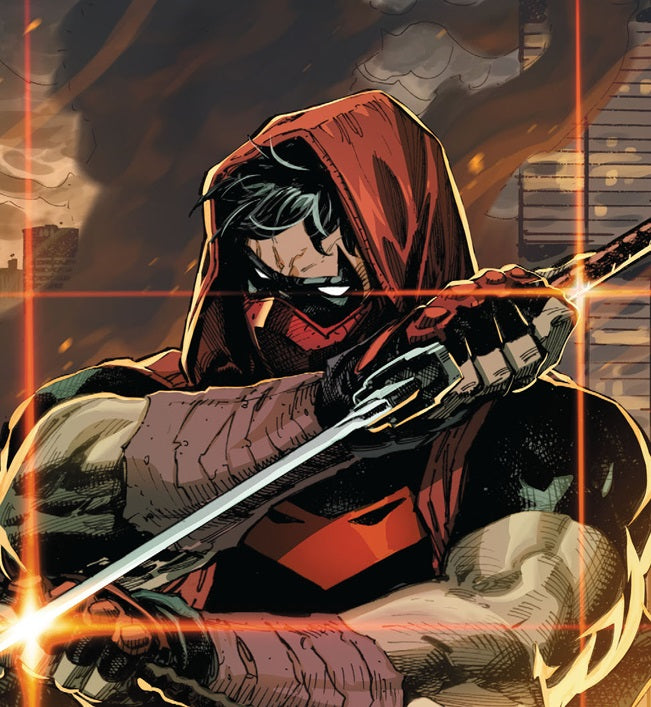 Red Hood Outlaw mask Crimson Red and Matte Black
