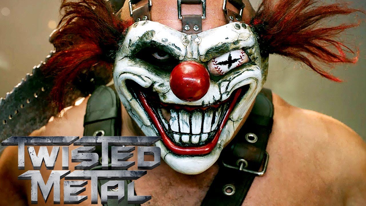 Sweet Tooth Clown mask. One Eye Open. Baseball left eye. Twisted Metal.
