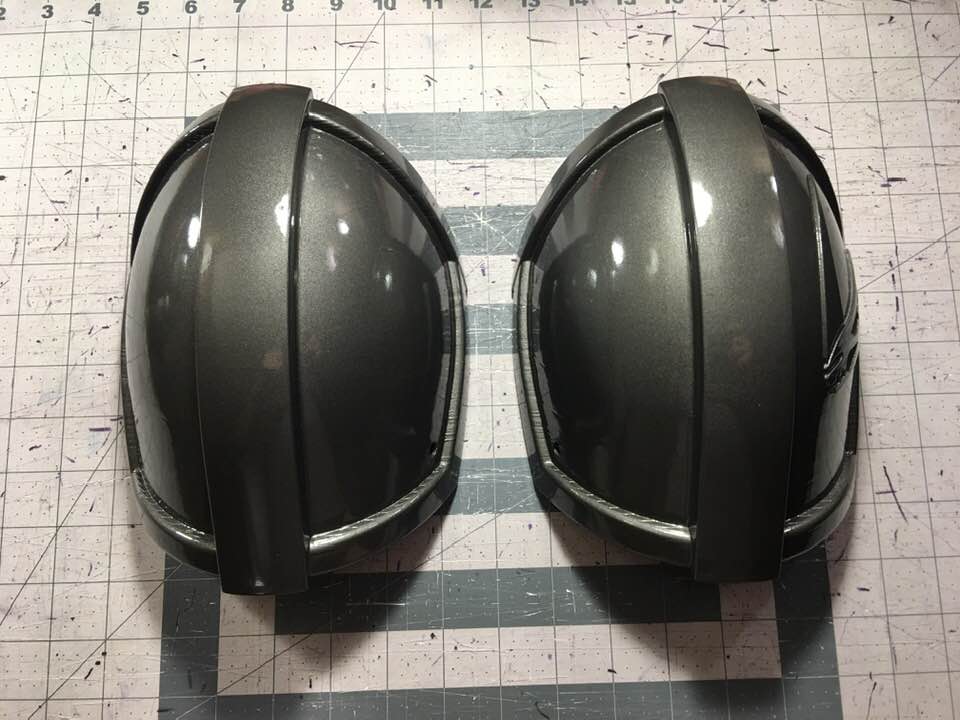 Mandalorian Beskar shoulders with Mudhorn symbol