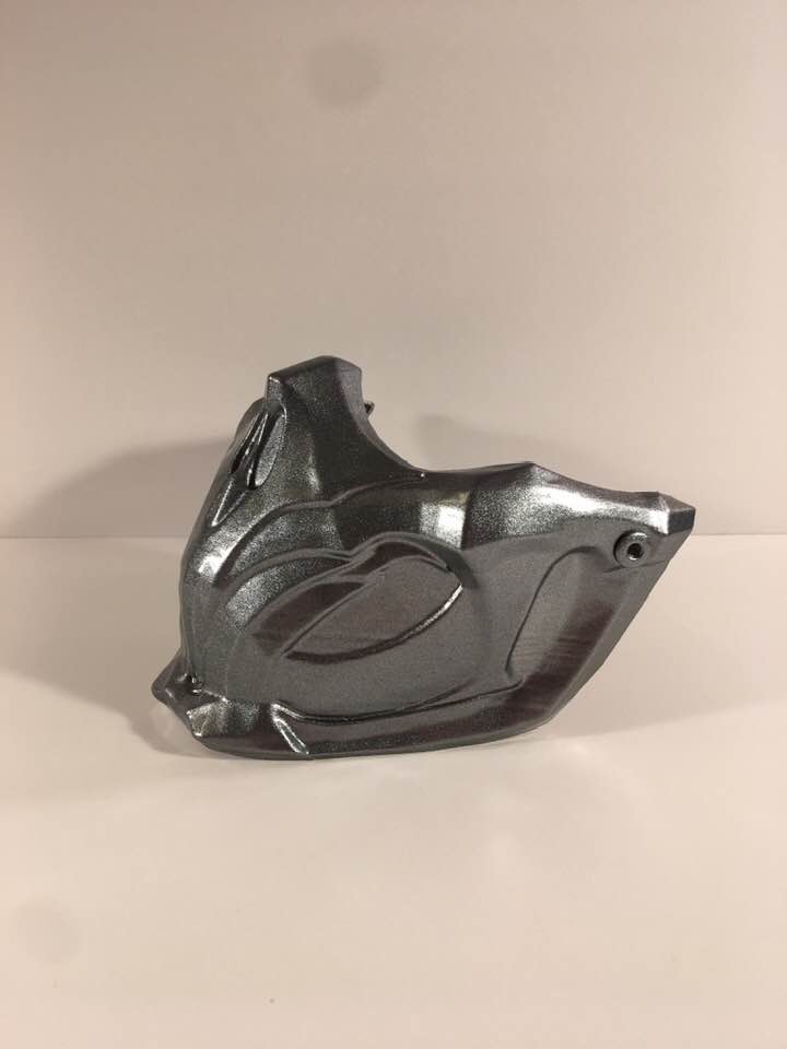 Scorpion MK11 mask Mortal Combat video game Dark Steel Silver