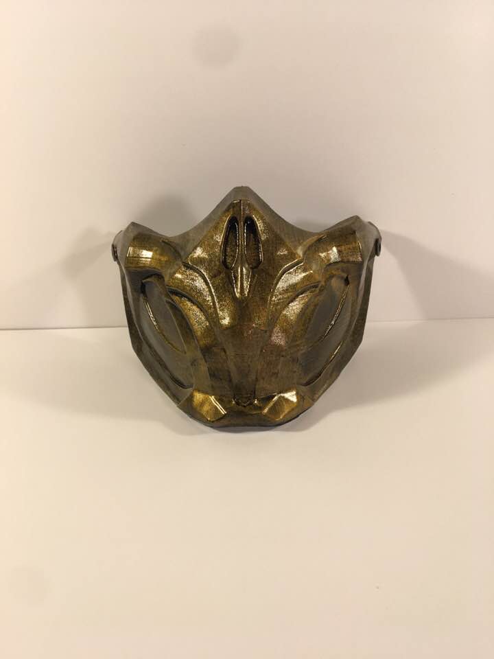 Scorpion MK11 mask Mortal Combat video game Antique Gold