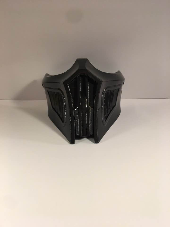 Noob Saibot MK11mask from Mortal Kombat Black Steel color