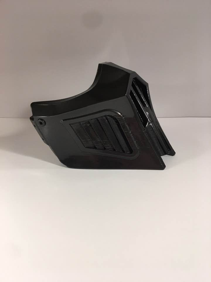 Noob Saibot MK11mask from Mortal Kombat Black Steel color