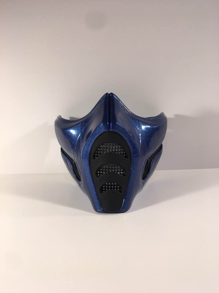 Sub-Zero MK9 mask Mortal Combat with adjustable strap