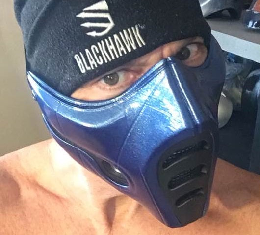 Sub-Zero MK9 mask Mortal Combat with adjustable strap