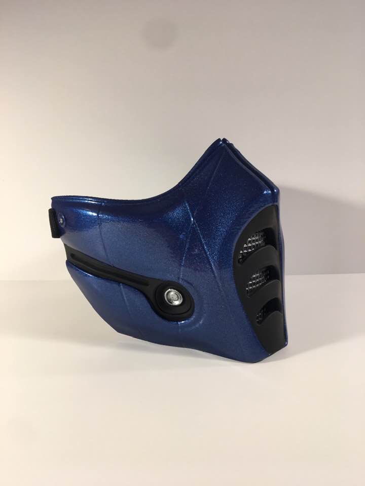 Sub-Zero MK9 mask Mortal Combat with adjustable strap