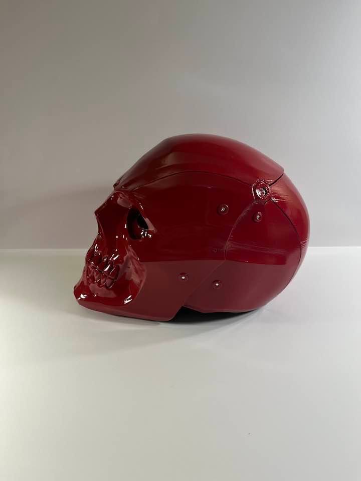 Red Skull FULL HELMET