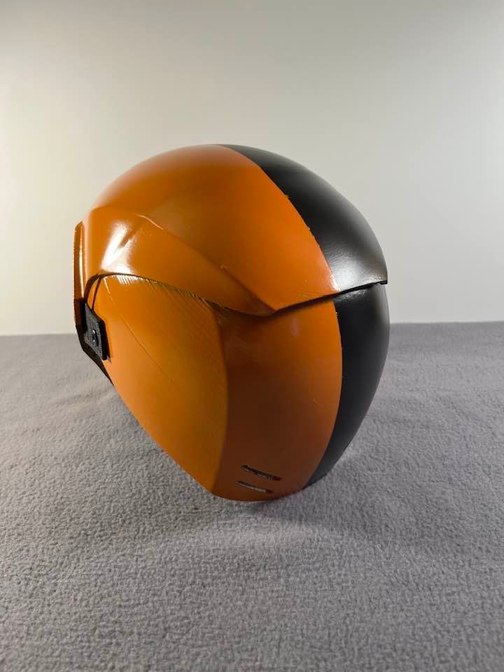 Deathstroke CW Arrow version chest armor and helmet Flat Black True Orange Blue Carbon Fiber
