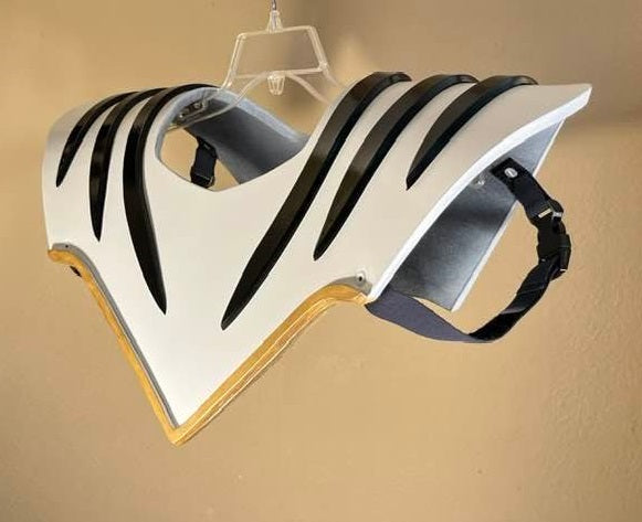 Dino Thunder Ranger White chest armor. Black and Gold trim.