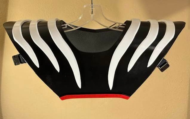 Dino Thunder Ranger Black chest armor. White and red trim.