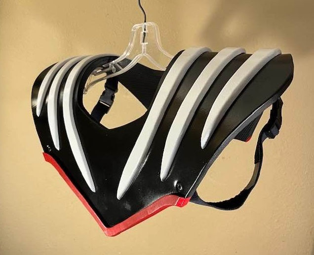 Dino Thunder Ranger Black chest armor. White and red trim.