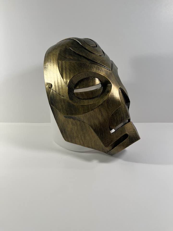 Skyrim Dragon Priest mask from Elder Scrolls Krosis Gold version