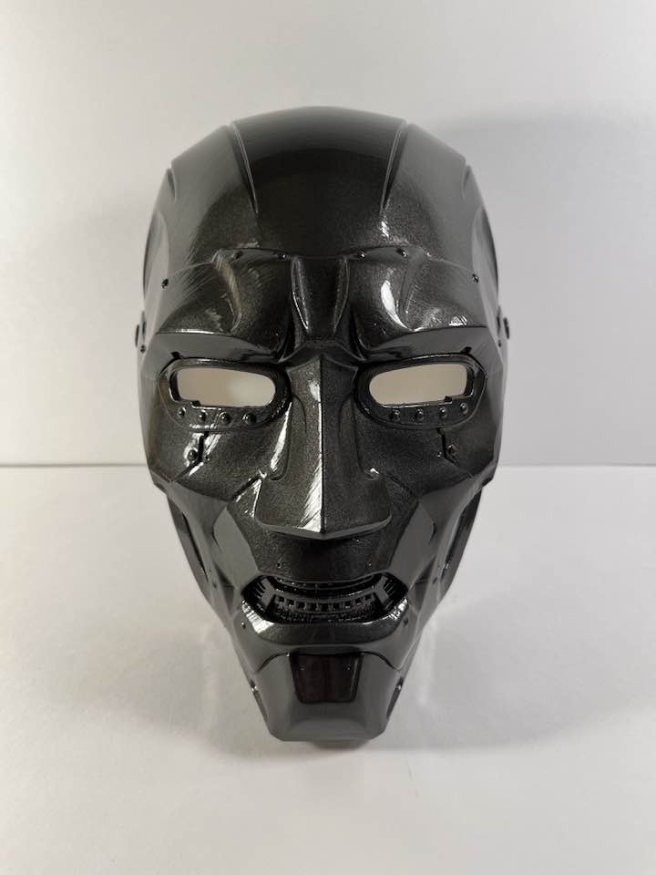 Dr. Doom Mask Variant Metallic Black Stainless-Steel color