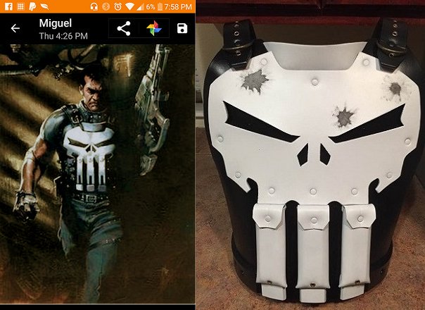Punisher chest armor tactical vest variant version