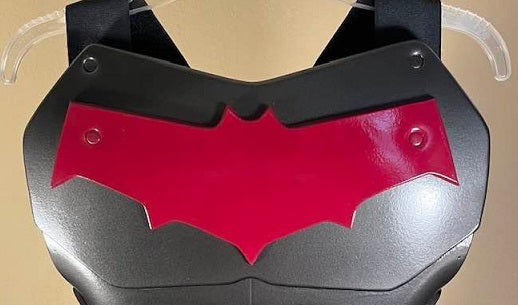 Red Hood chest armor Gunmetal Burgundy