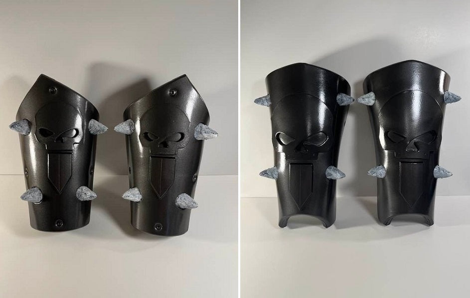 Skeletor forearm armor costume. Heman Masters of the Universe.