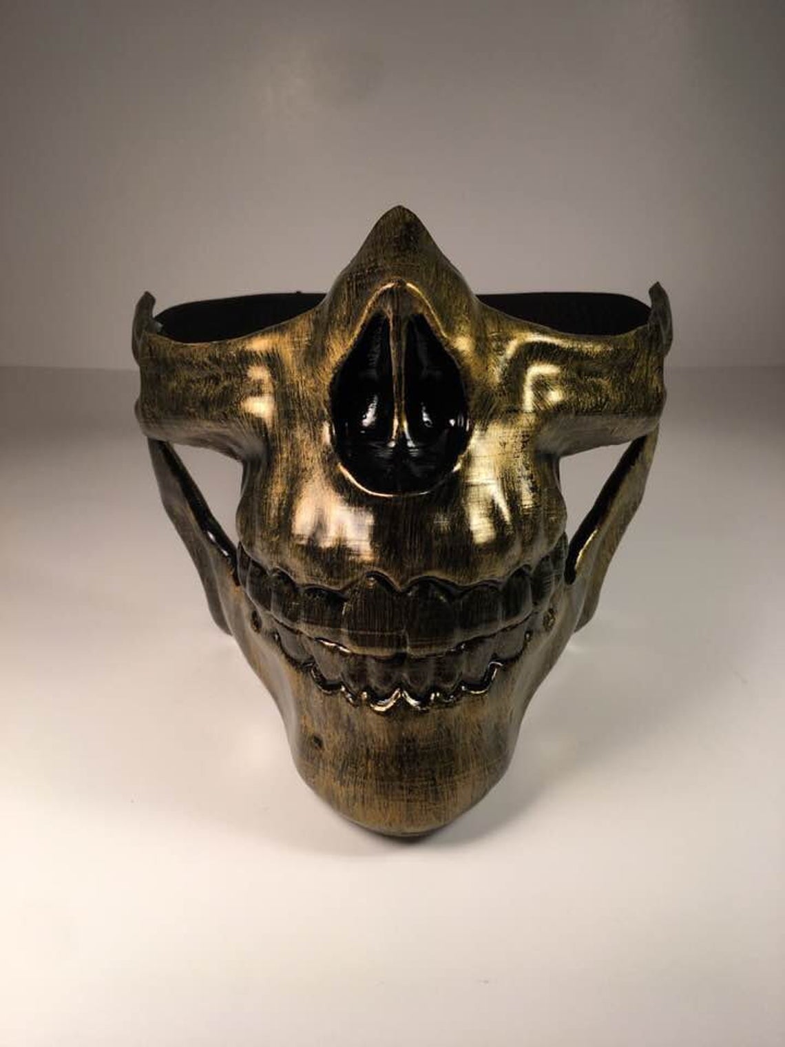 Death Stranding Higgs mask metallic Inca gold