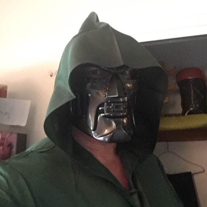 Dr. Doom Classic Mask Silver Dark Steel