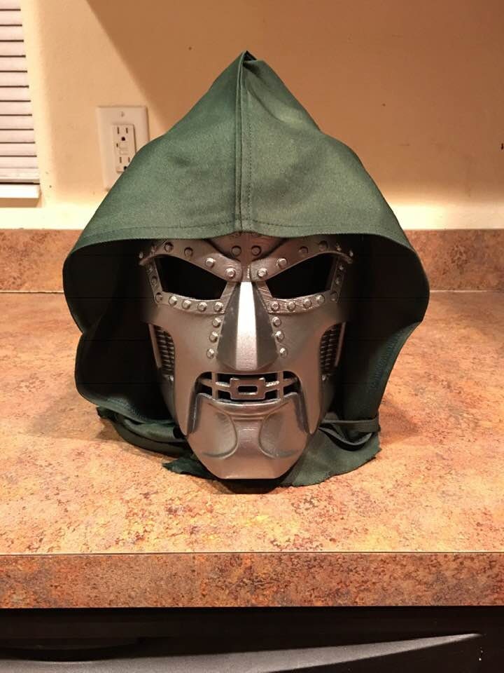 Dr. Doom Classic Mask Silver Dark Steel