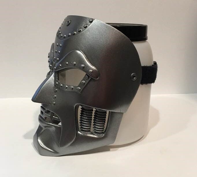 Dr. Doom Classic Mask Silver Dark Steel