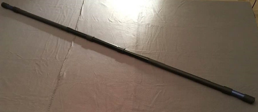 Nightwing Bo staff Flat Black Metallic Red