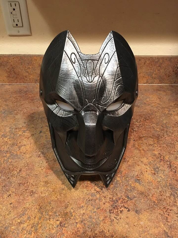 Jhin Mask from League of Legends Gunmetal