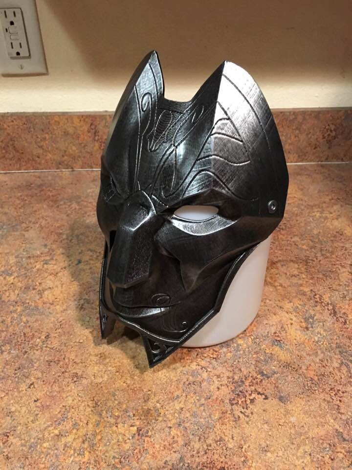 Jhin Mask from League of Legends Gunmetal