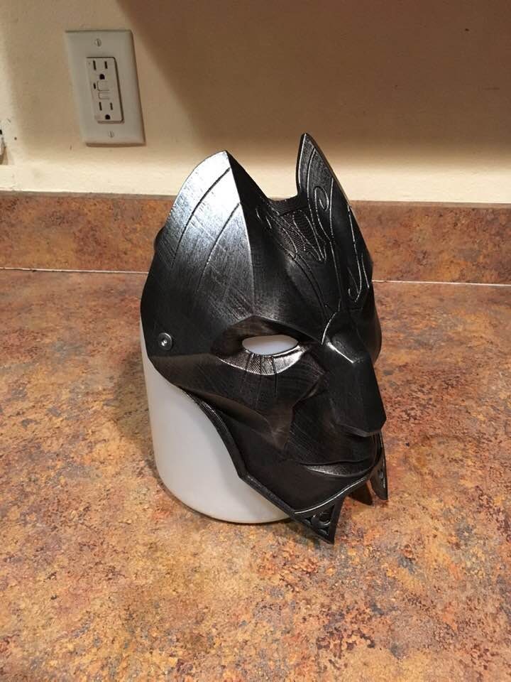 Jhin Mask from League of Legends Gunmetal