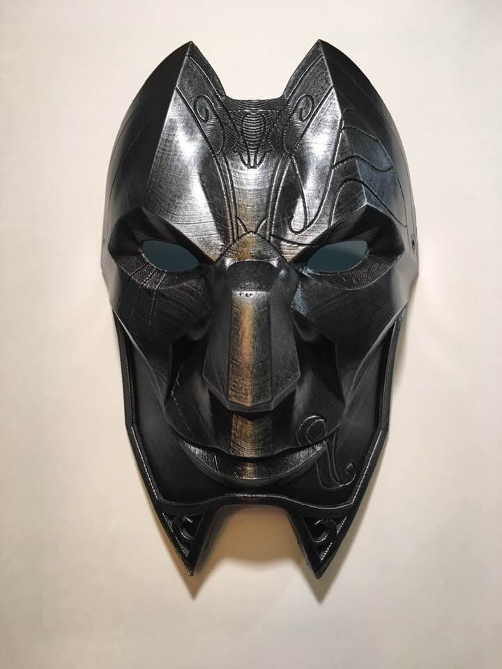 Jhin Mask from League of Legends Gunmetal