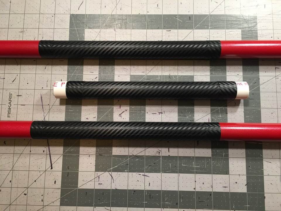 Nightwing Bo staff Metallic Red Carbon Fiber