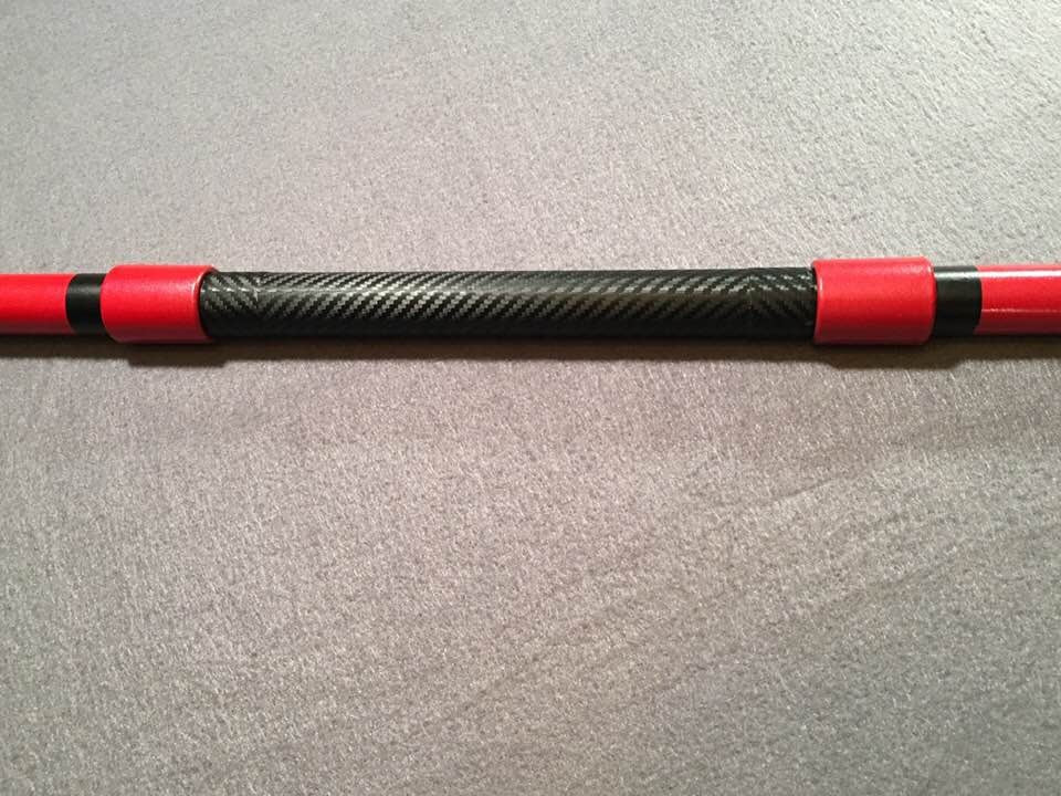 Nightwing Bo staff Metallic Red Carbon Fiber