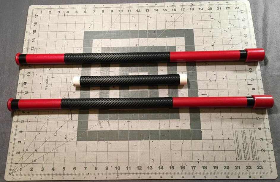 Nightwing Bo staff Metallic Red Carbon Fiber