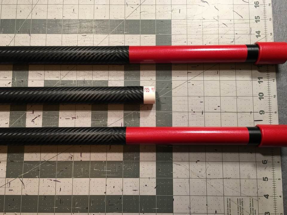 Nightwing Bo staff Metallic Red Carbon Fiber