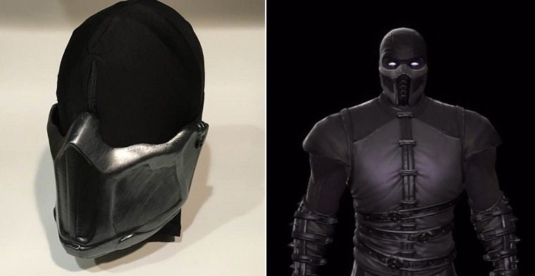 Noob Saibot mask from Mortal Kombat Gunmetal