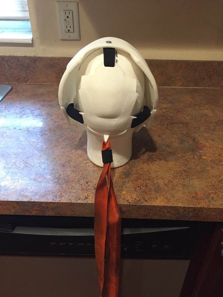 DIY Raw Deathstroke mask & back-plate Arkham Origins version