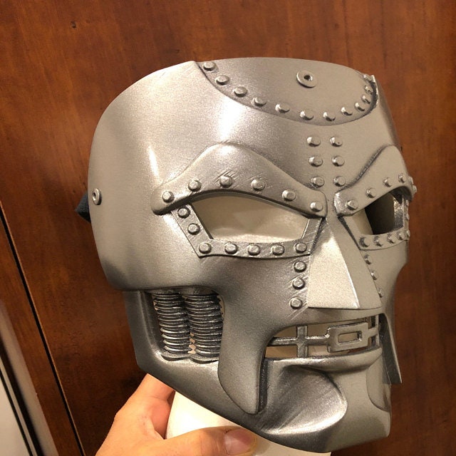 Dr. Doom Classic Mask Silver Dark Steel