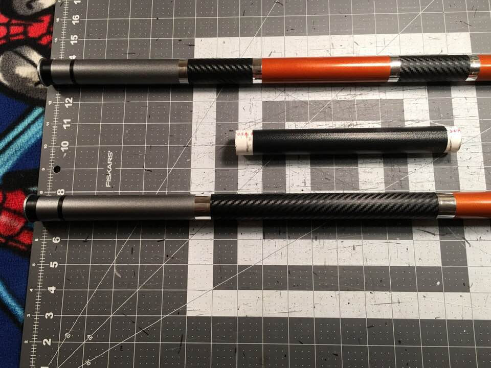 Deathstroke Bo staff Dark Steel Metallic Orange
