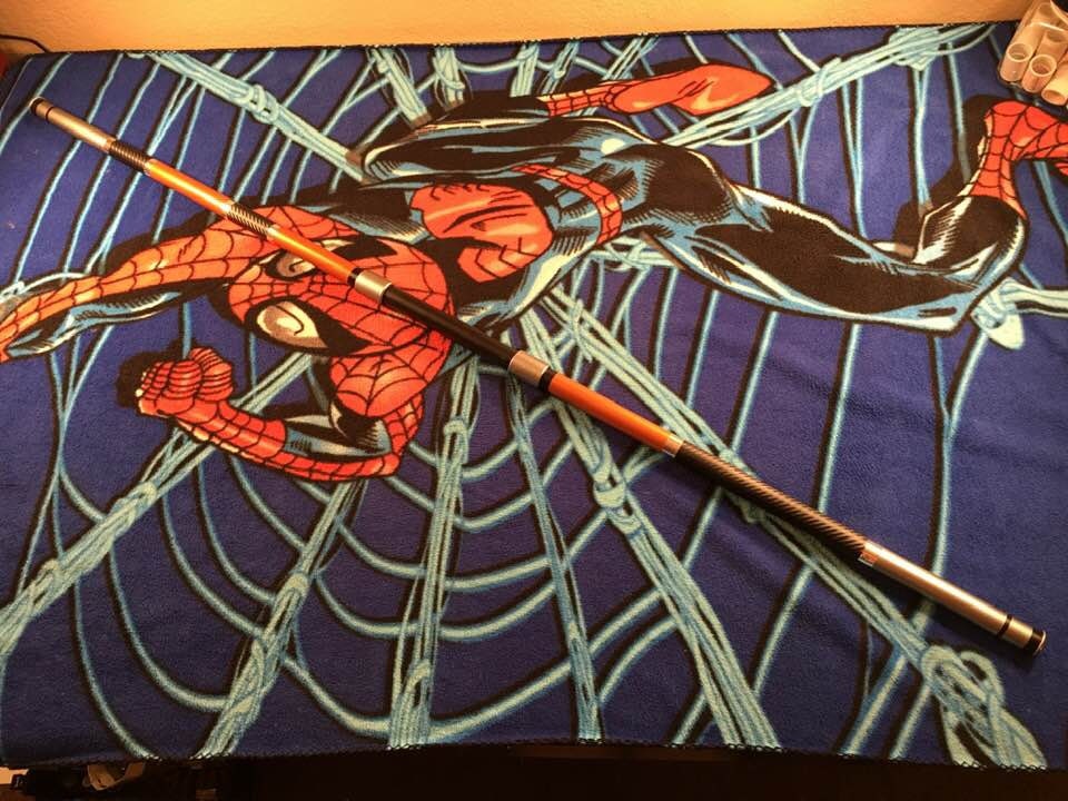 Deathstroke Bo staff Dark Steel Metallic Orange