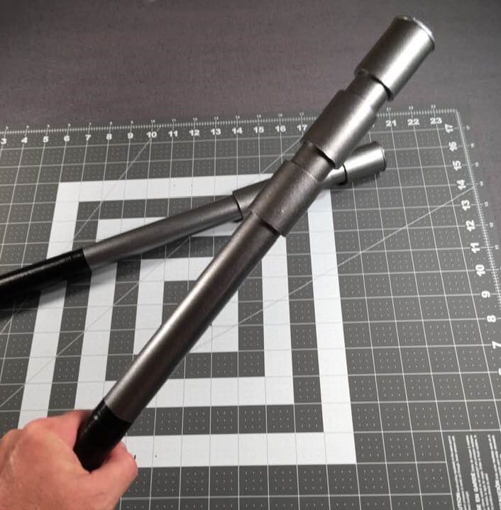 Nightwing Batons Dark Steel Silver