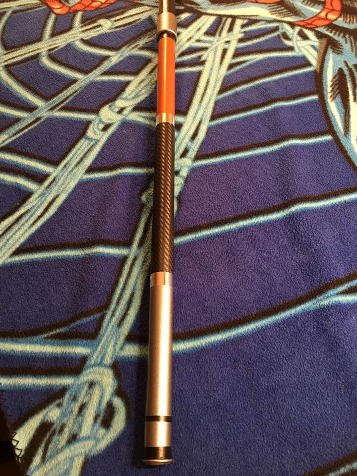 Deathstroke Bo staff Dark Steel Metallic Orange
