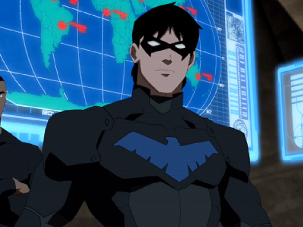 Nightwing chest armor Flat Black Classic Nightwing Blue