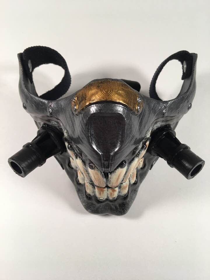 Immortan Joe mask with hoses from the movie Mad Max Fury Road
