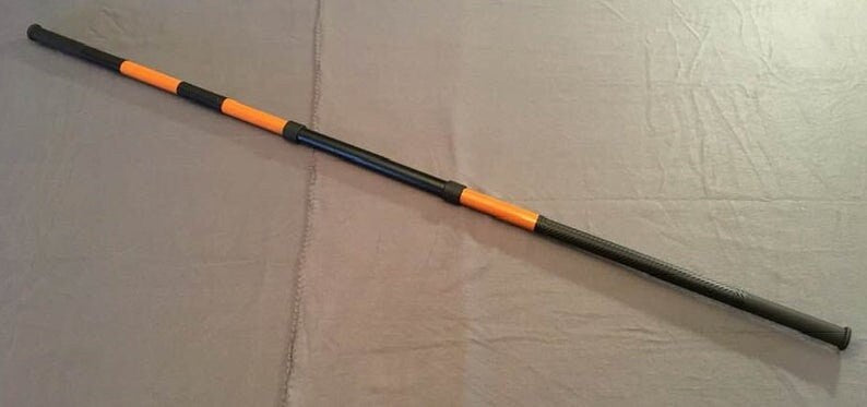 Deathstroke Arkham Origins 4-piece set: chest armor, mask, staff, and shoulders Matte Black True Orange