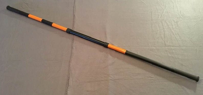 Deathstroke Arkham origins 3-piece set: chest armor, mask and staff Matte Black True Orange