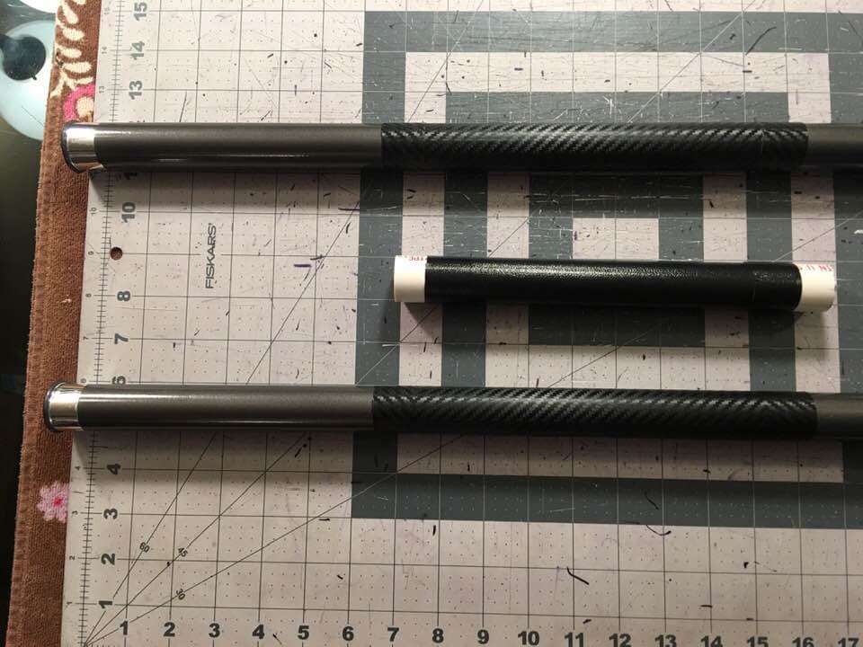 Deathstroke Bo staff Carbon Fiber Gunmetal