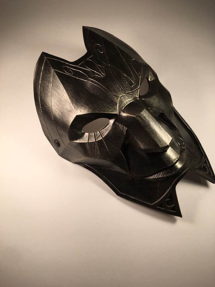 Jhin Mask from League of Legends Sahara Gold