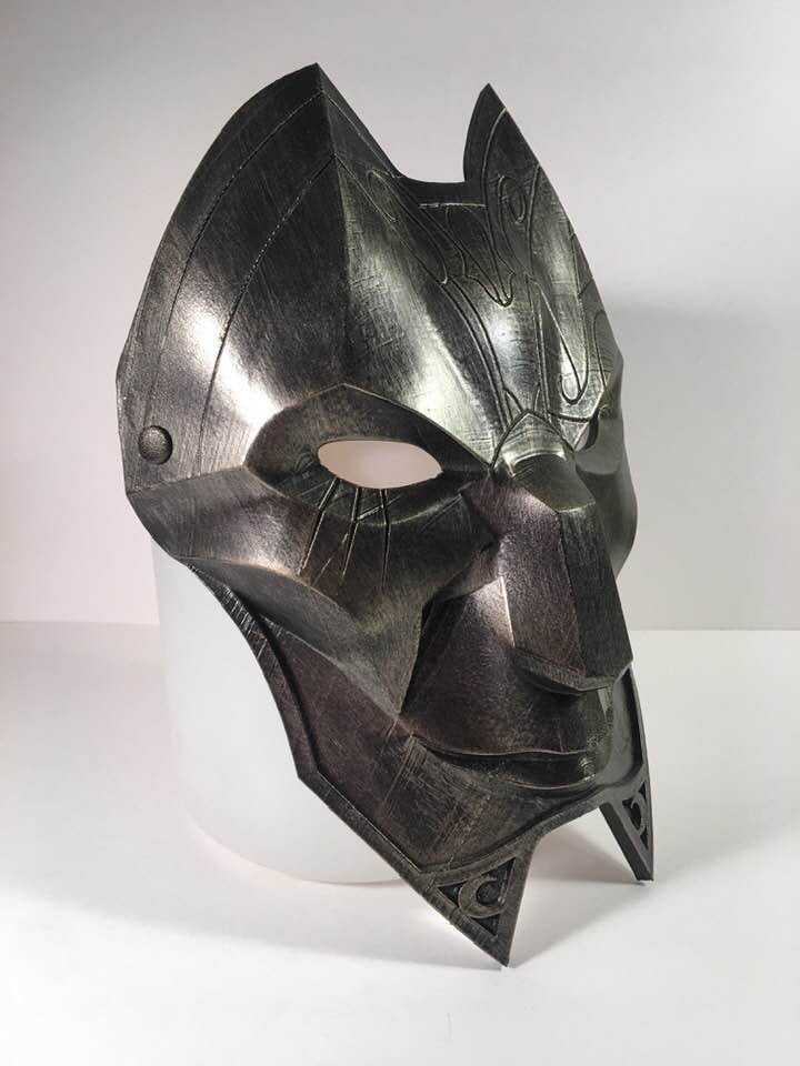 Jhin Mask from League of Legends Sahara Gold
